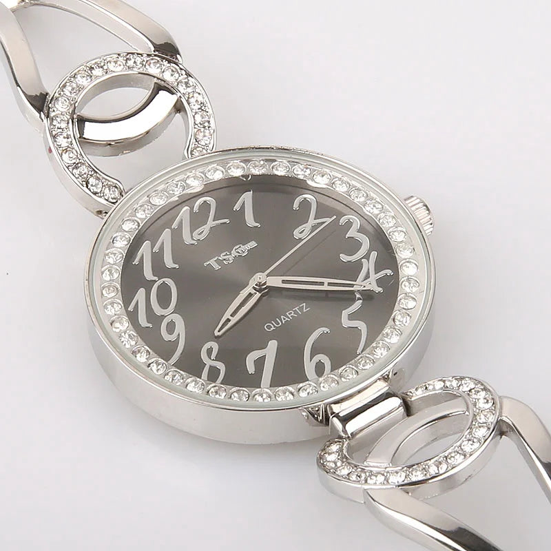 Casual Silver Lady Stainless Steel Watch