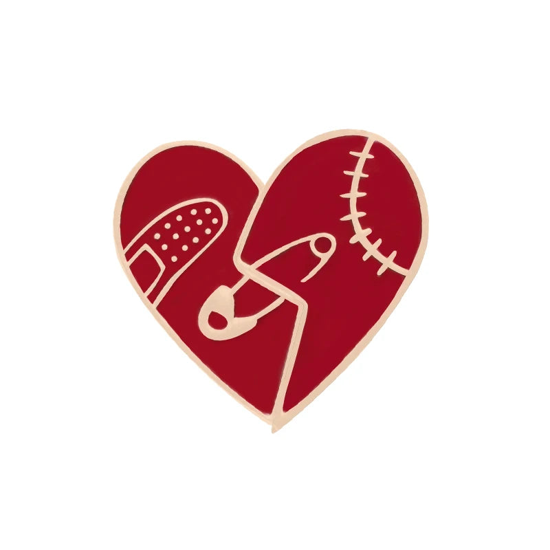 Broken Heart Pins