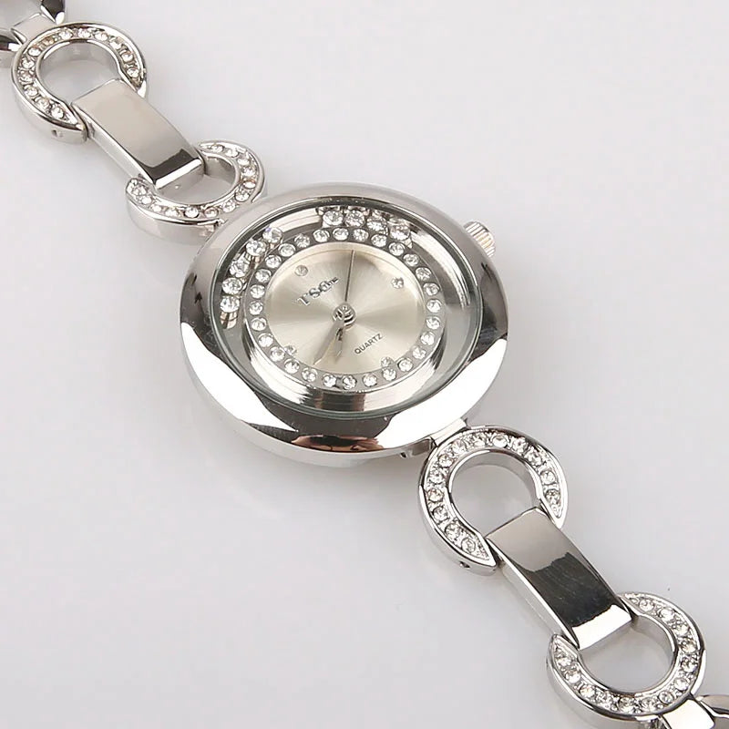 Casual Silver Lady Stainless Steel Watch