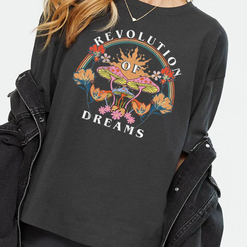 Graphic Dreams Casual T-shirt