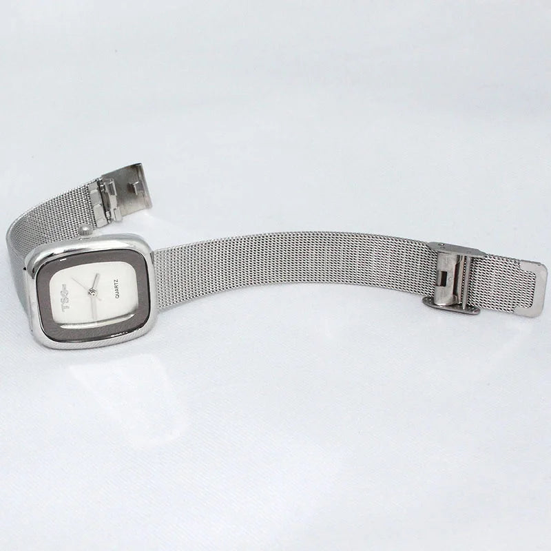 Casual Silver Lady Stainless Steel Watch