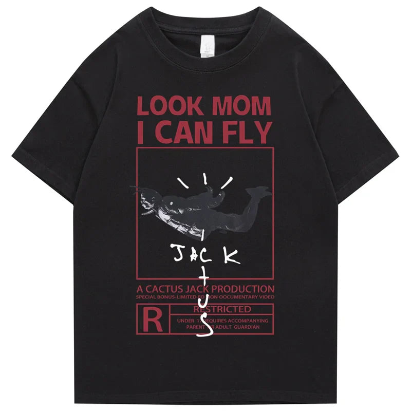 Camiseta gráfica Look Mom I Can Fly