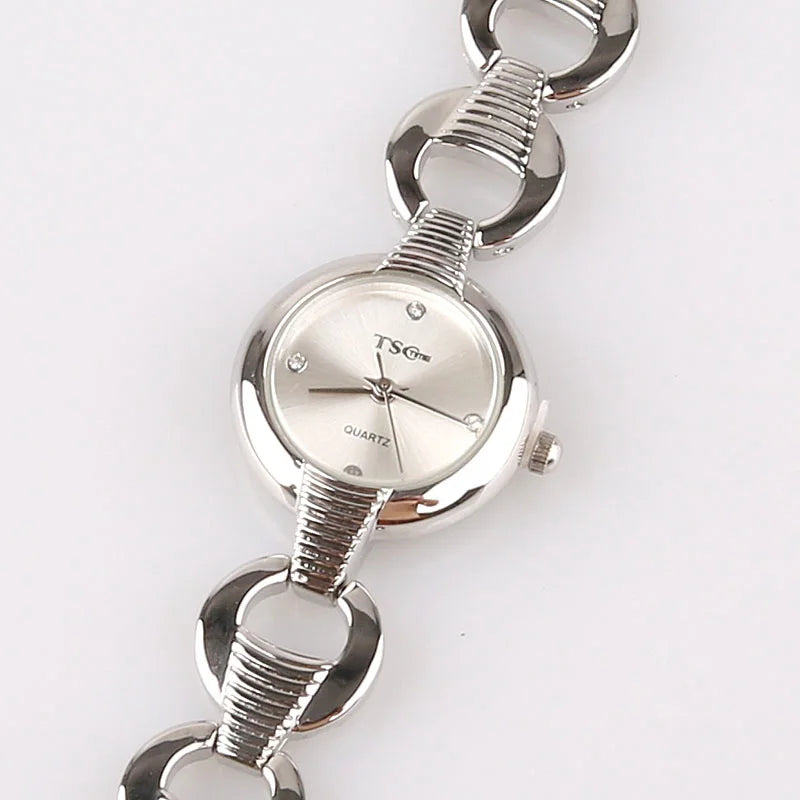 Casual Silver Lady Stainless Steel Watch