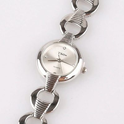 Casual Silver Lady Stainless Steel Watch