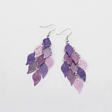 Vintage Hollow Leaves Shiny Earrings