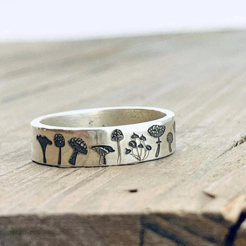 Bohemian Handmade Carved Flower Ring