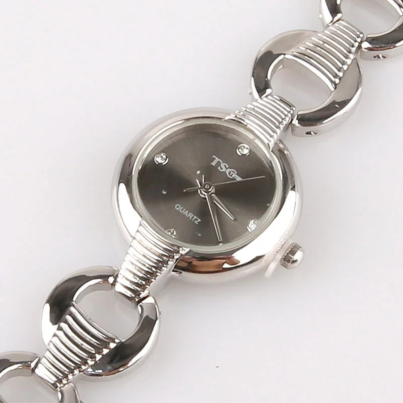 Casual Silver Lady Stainless Steel Watch