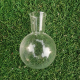 Vintage Transparent Vase Wooden Frame Vase