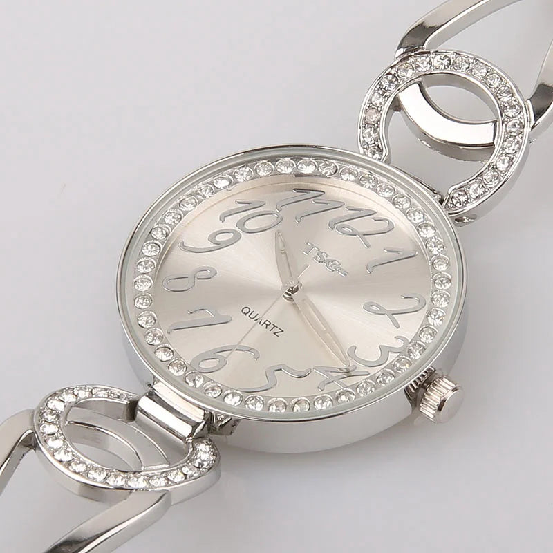 Casual Silver Lady Stainless Steel Watch