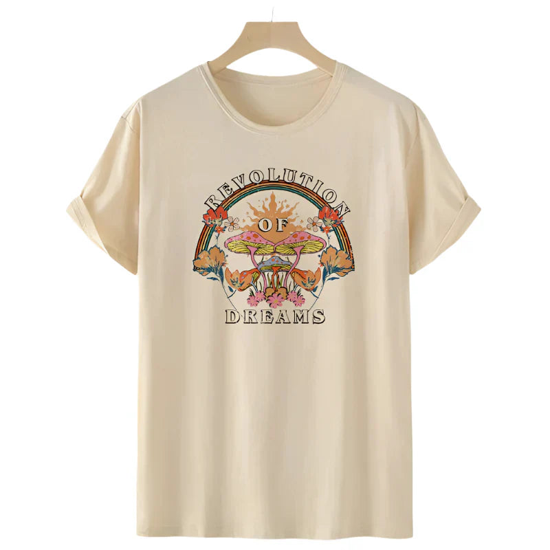 Graphic Dreams Casual T-shirt