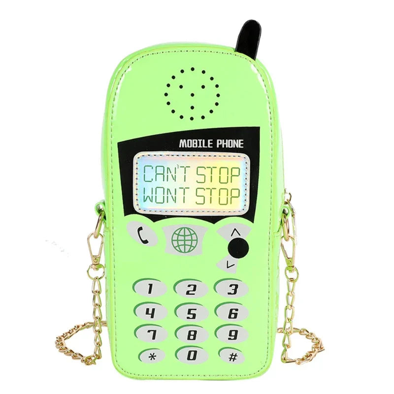 Weird Core Mobile Phone Shape Crossbody Bag