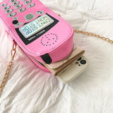 Weird Core Mobile Phone Shape Crossbody Bag