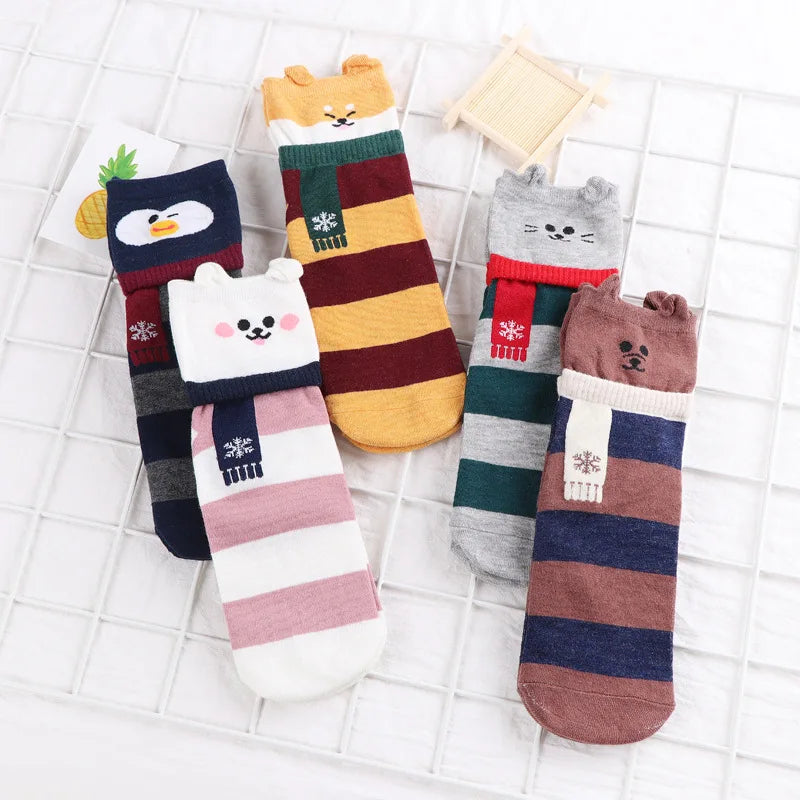 Animal Cartoon Funny Socks
