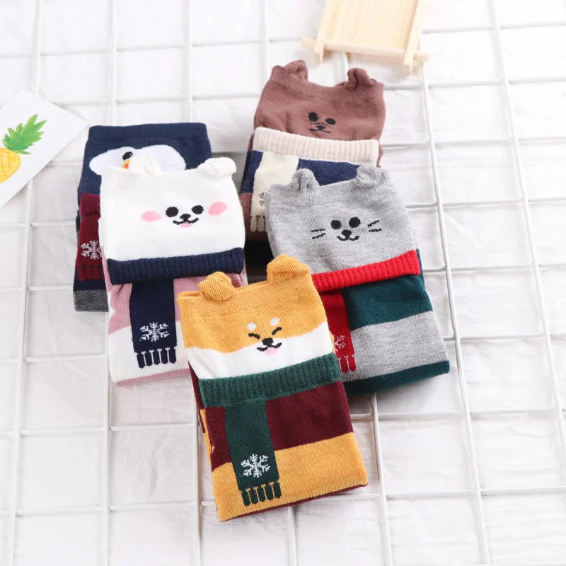 Animal Cartoon Funny Socks