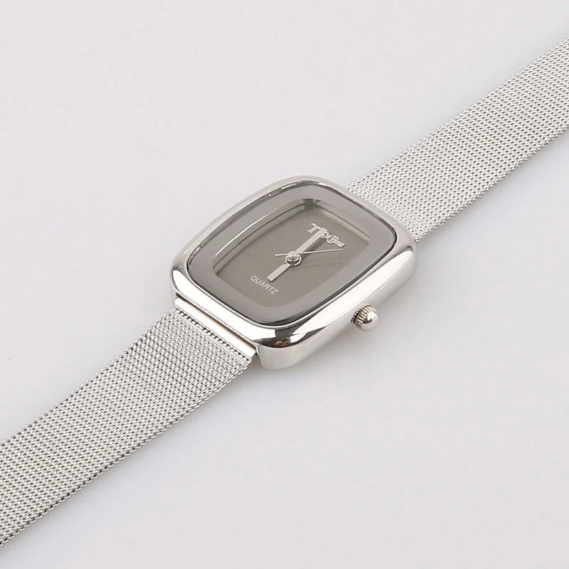 Casual Silver Lady Stainless Steel Watch