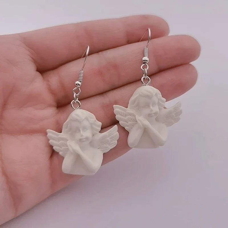 Retro Cupid Angel Punk Earrings