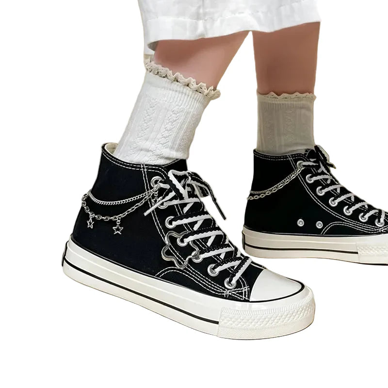 Skater Girl Chained Canvas
