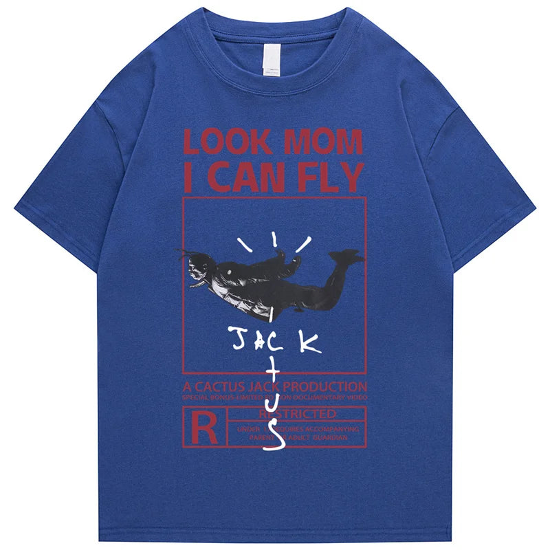 Camiseta gráfica Look Mom I Can Fly