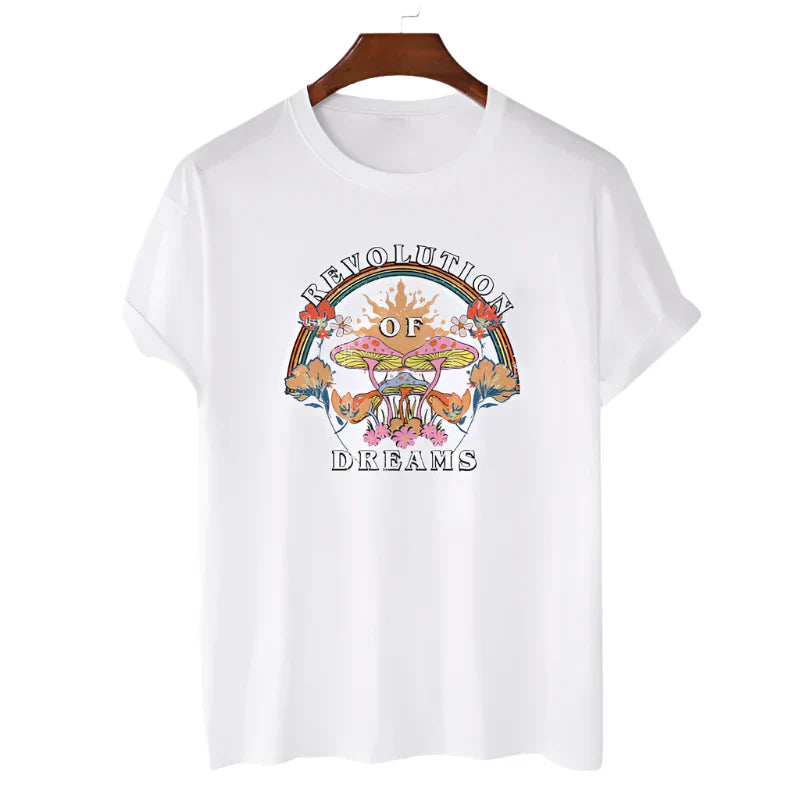 Graphic Dreams Casual T-shirt