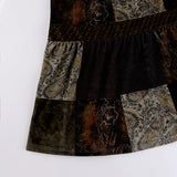 Patchwork Retro Maxi Skirt