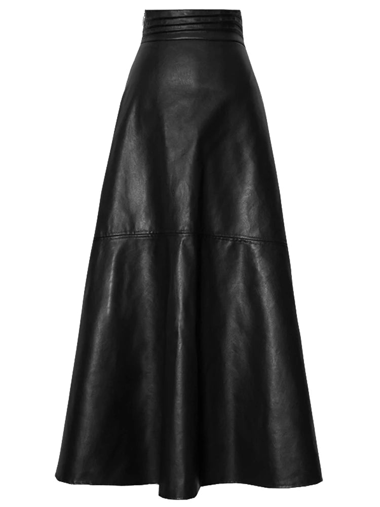Soft Faux Leather Skirt