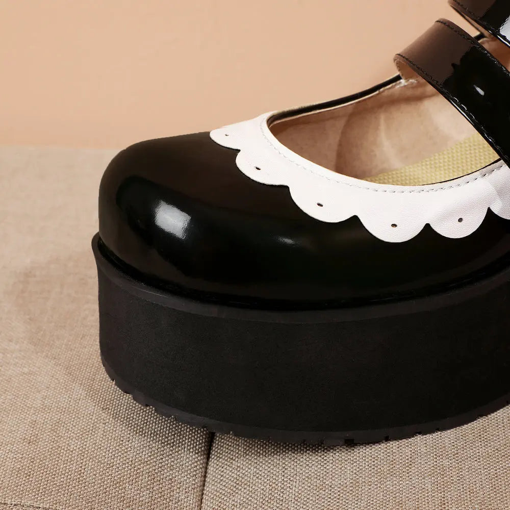 Coquette Core Platform Ruffle Shoes
