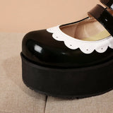 Coquette Core Platform Ruffle Shoes