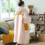Gothic Star Oversized Fleece Hooded Blanket