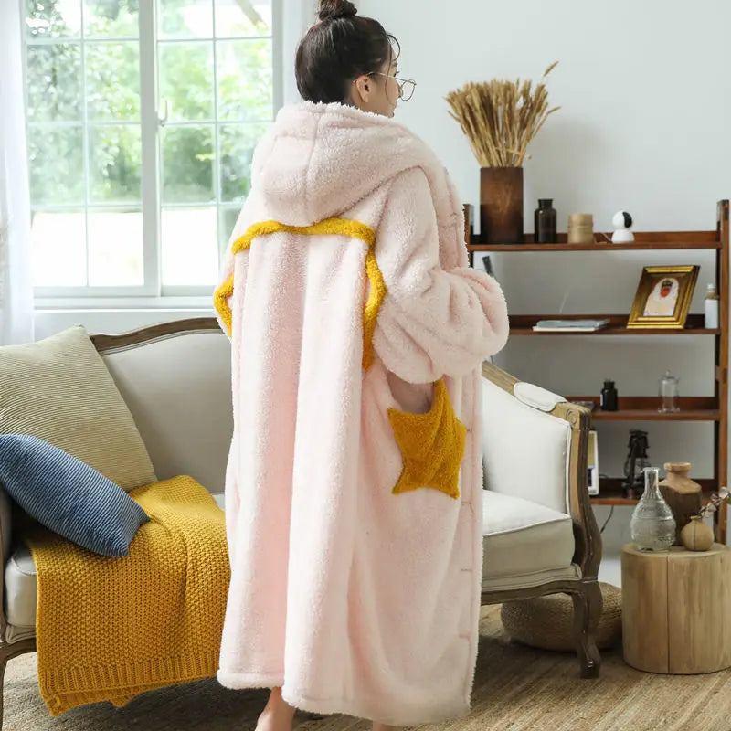 Gothic Star Oversized Fleece Hooded Blanket