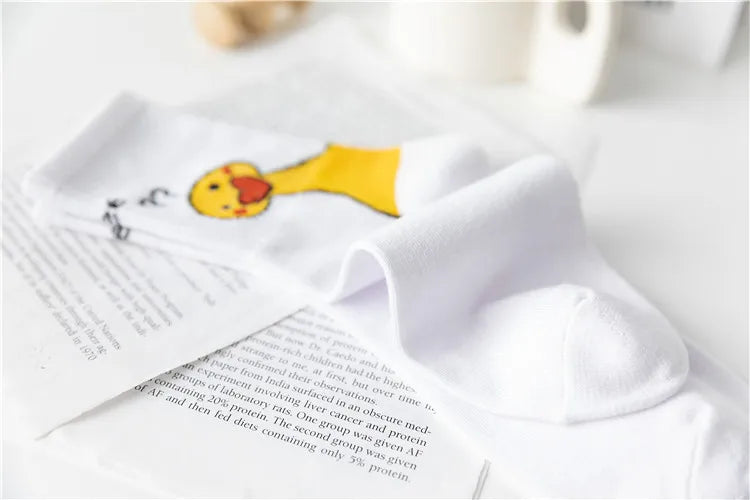 Funny Embroidery Summer Socks