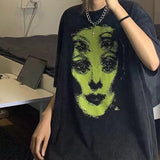 Y2K Vintage Print Oversized T-Shirt