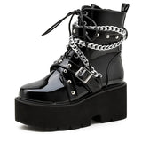 Chained Winter Women's Black Boots