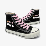 Cute Anime Rabbit Canvas Shoes