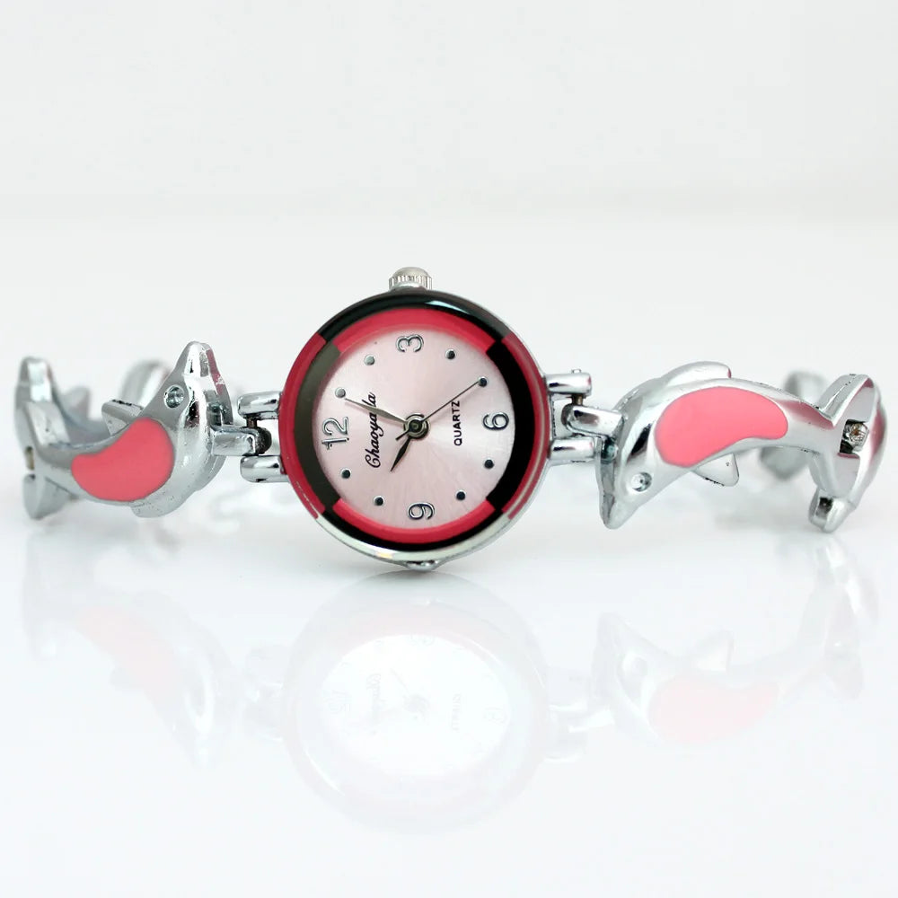 Dolphins Style Strap Quartz Bracelet Watch
