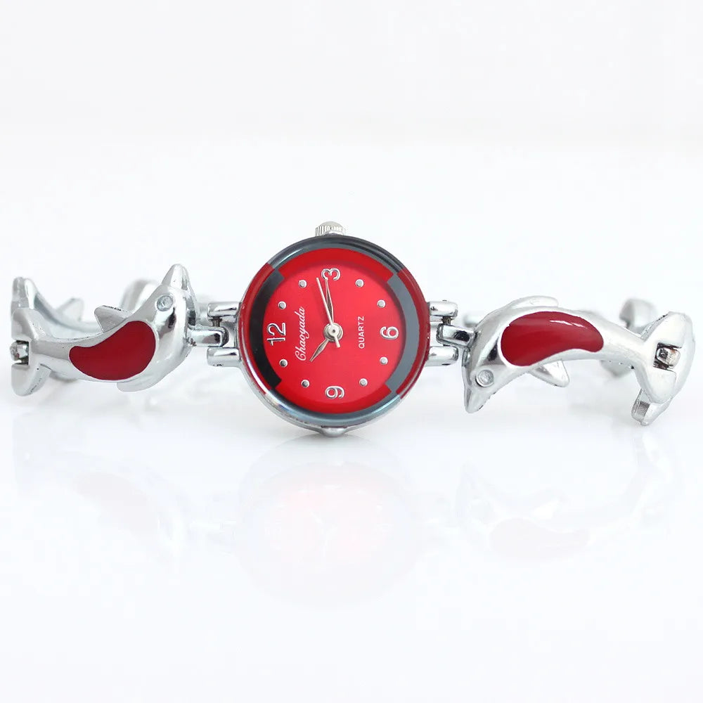 Dolphins Style Strap Quartz Bracelet Watch