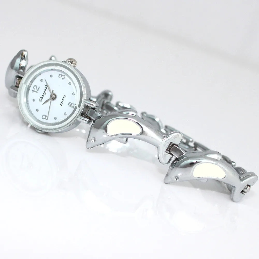 Dolphins Style Strap Quartz Bracelet Watch
