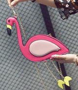 Embroidery Flamingo Cross Bag
