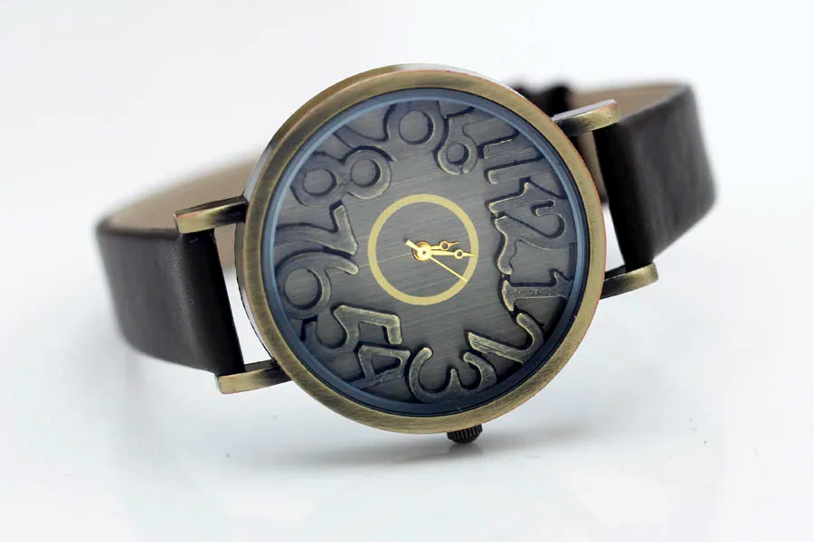 Vintage Genuine Cow Leather Watch
