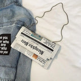 Newspapers Cross Bags