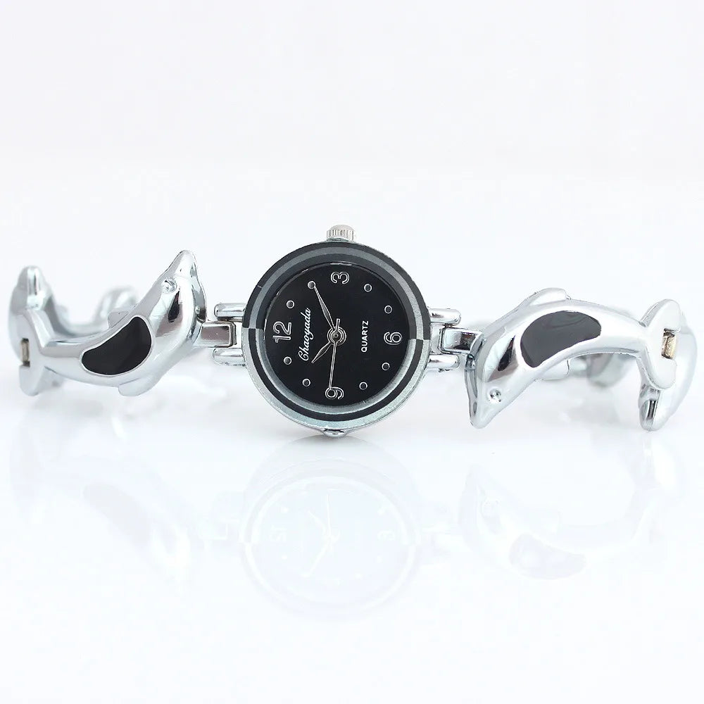 Dolphins Style Strap Quartz Bracelet Watch