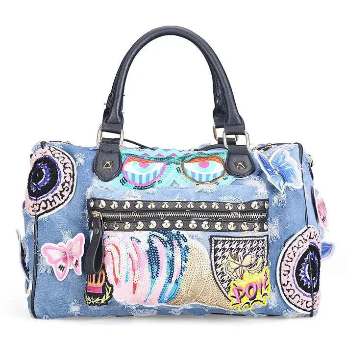 Butterfly Denim Handbags