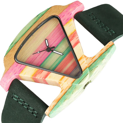 Unique Colorful Women's Wood Watch