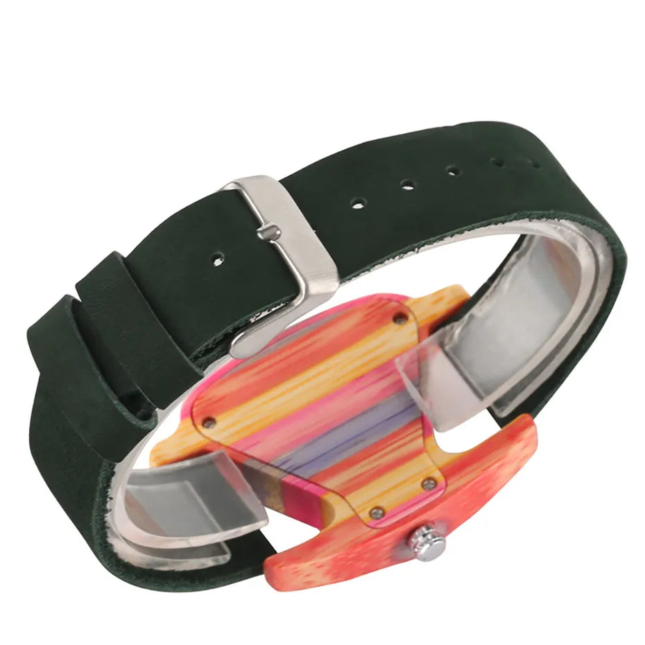 Unique Colorful Women's Wood Watch