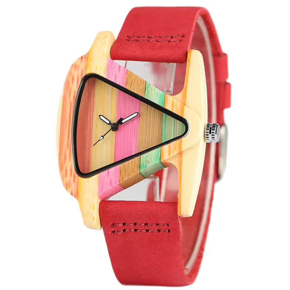 Unique Colorful Women's Wood Watch