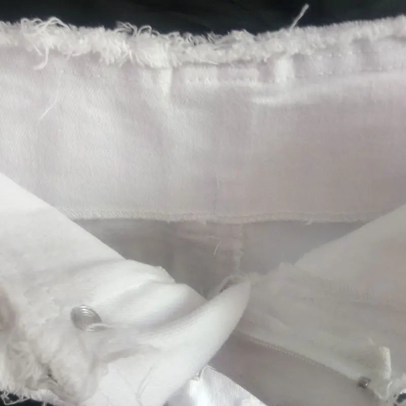 Microshorts blancos Y2K