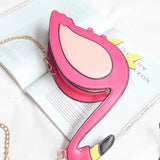 Embroidery Flamingo Cross Bag