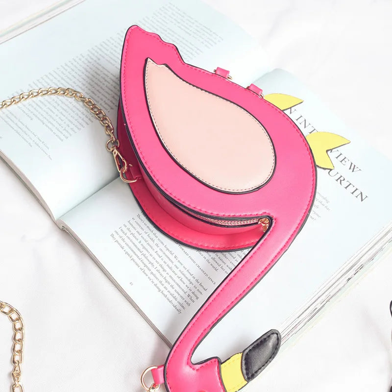 Embroidery Flamingo Cross Bag