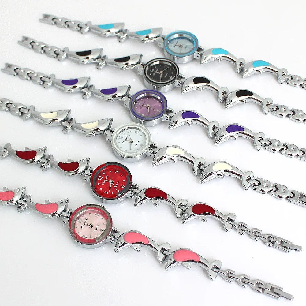 Dolphins Style Strap Quartz Bracelet Watch