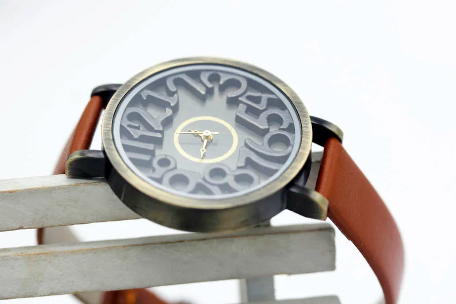 Vintage Genuine Cow Leather Watch