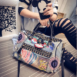 Butterfly Denim Handbags